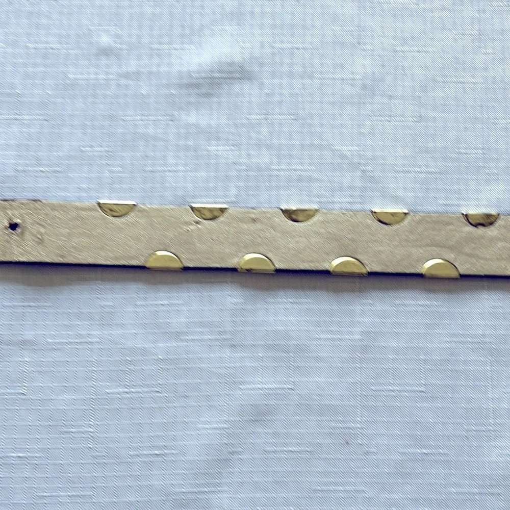 BLACK BELT WITH METALLIC GOLD STUDS
